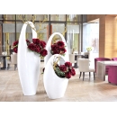 y14431 大花提籃落地式造型花藝設計 大廳用盆花.婚禮會場佈置 - 3入一組